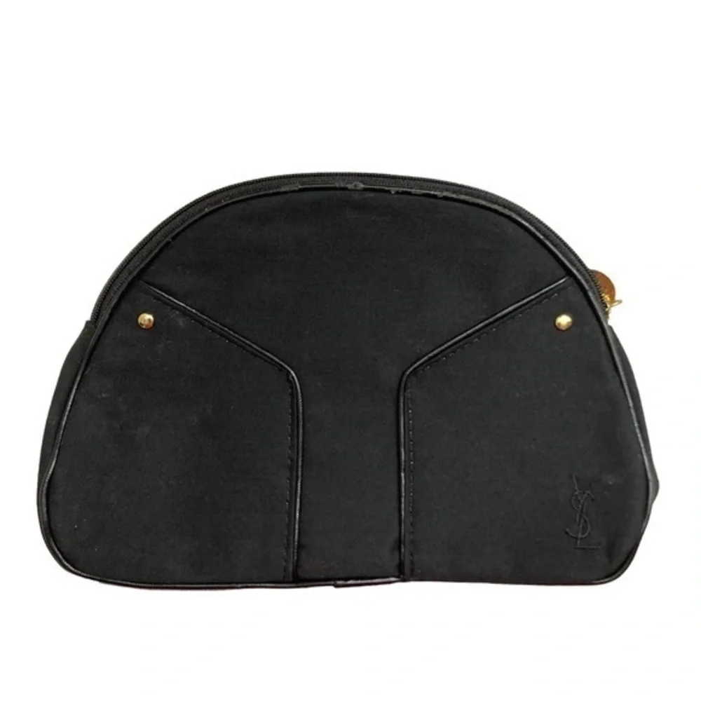 Ysl Yves Saint Laurent parfum black cosmetic bag